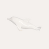 White Ceramic Dolphin L. 50 cm