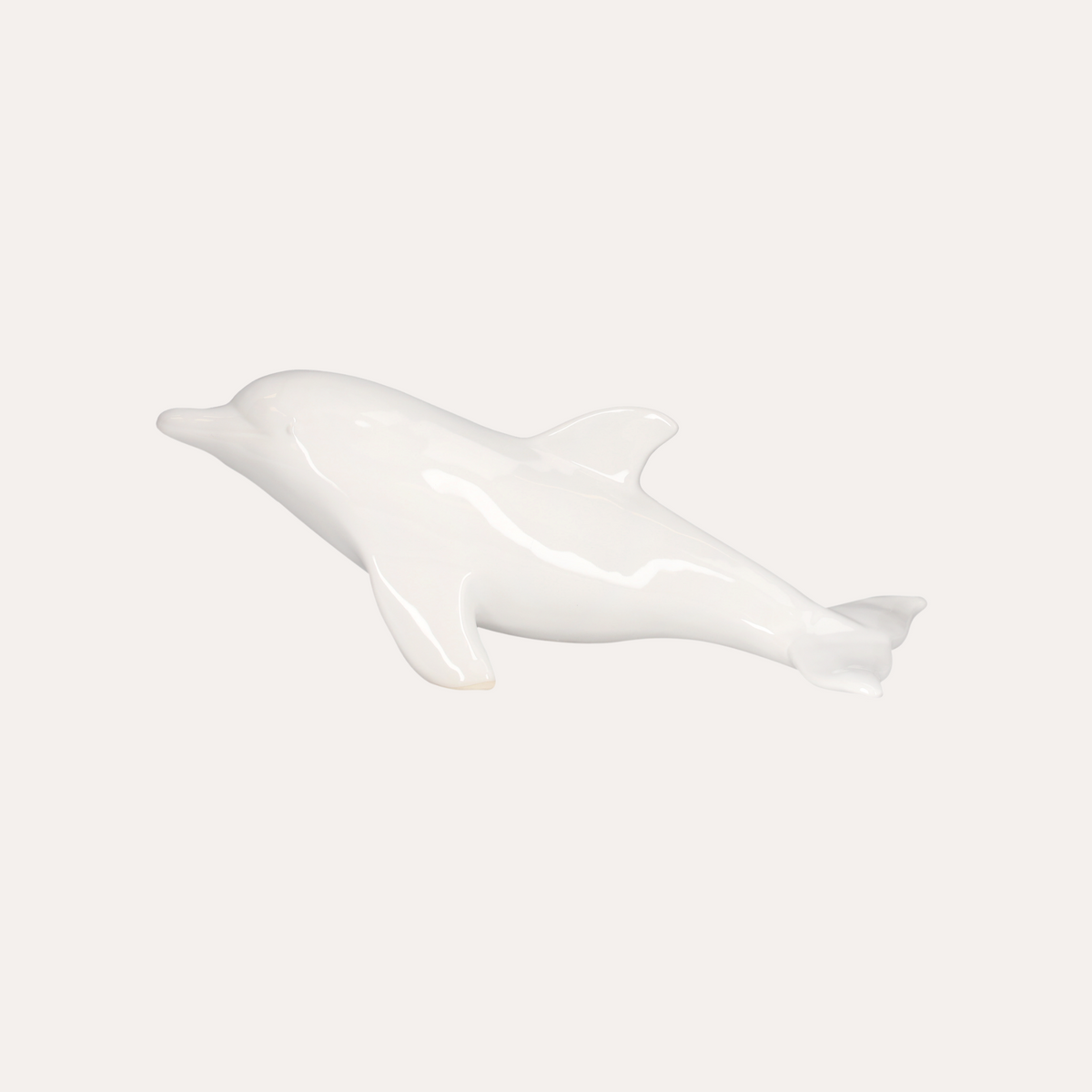 Delfín Cerámica Blanco L. 50 cm