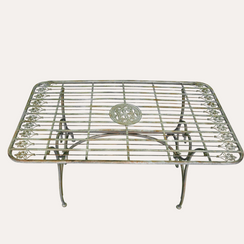 Mesa de centro Antik de hierro verde (alto 56 x ancho 106 x fondo 60 cm)