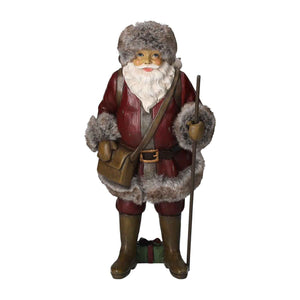 Statuina in Resina di Babbo Natale con Sacco di Doni