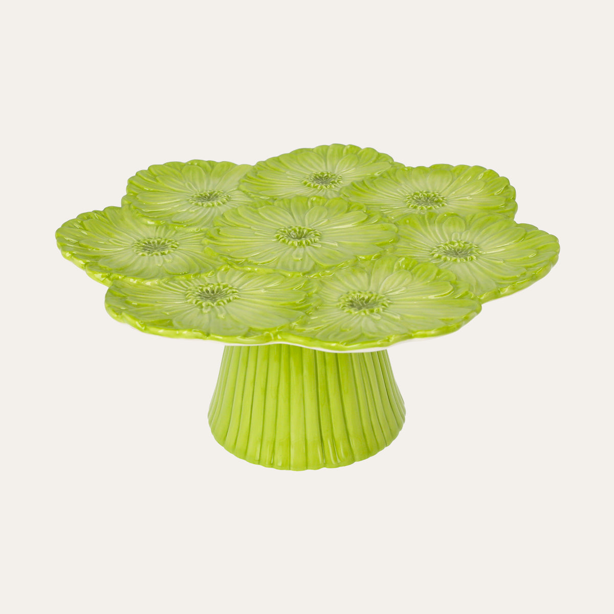 Rosa Keramikständer mit Gerberas 23x10 cm