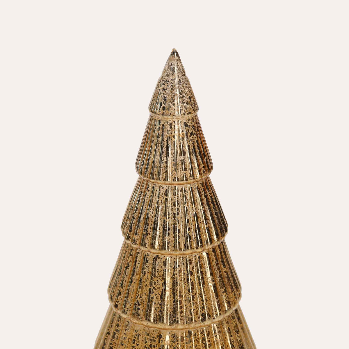 LED Tree in Gold Glass for Christmas Centerpieces