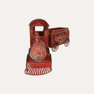 Trem de Natal com Carrinho de Lata Vermelho Alt.68x28 cm - KeyHome Store