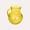Yellow Recycled Glass Table Jug H. 20 cm