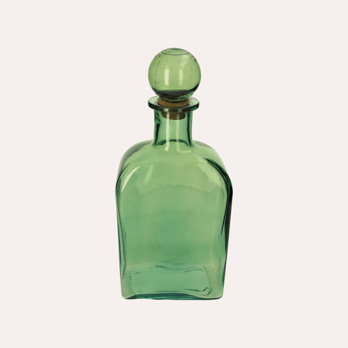 Bouteille en verre avec bouchon 19x46 cm – Vert