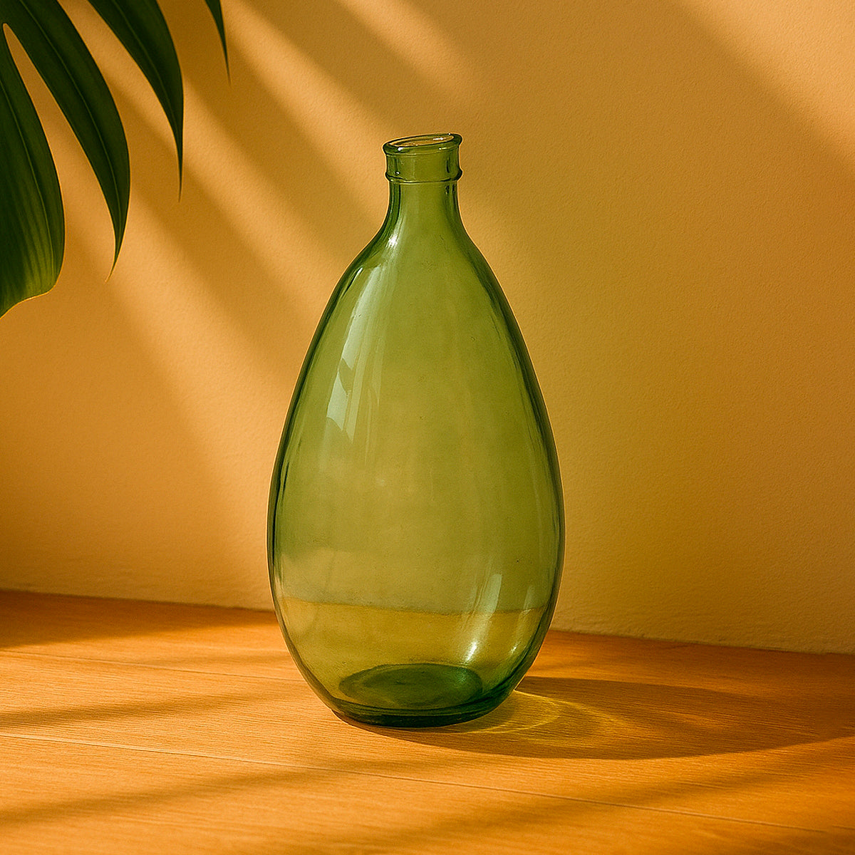 Outre verte en verre