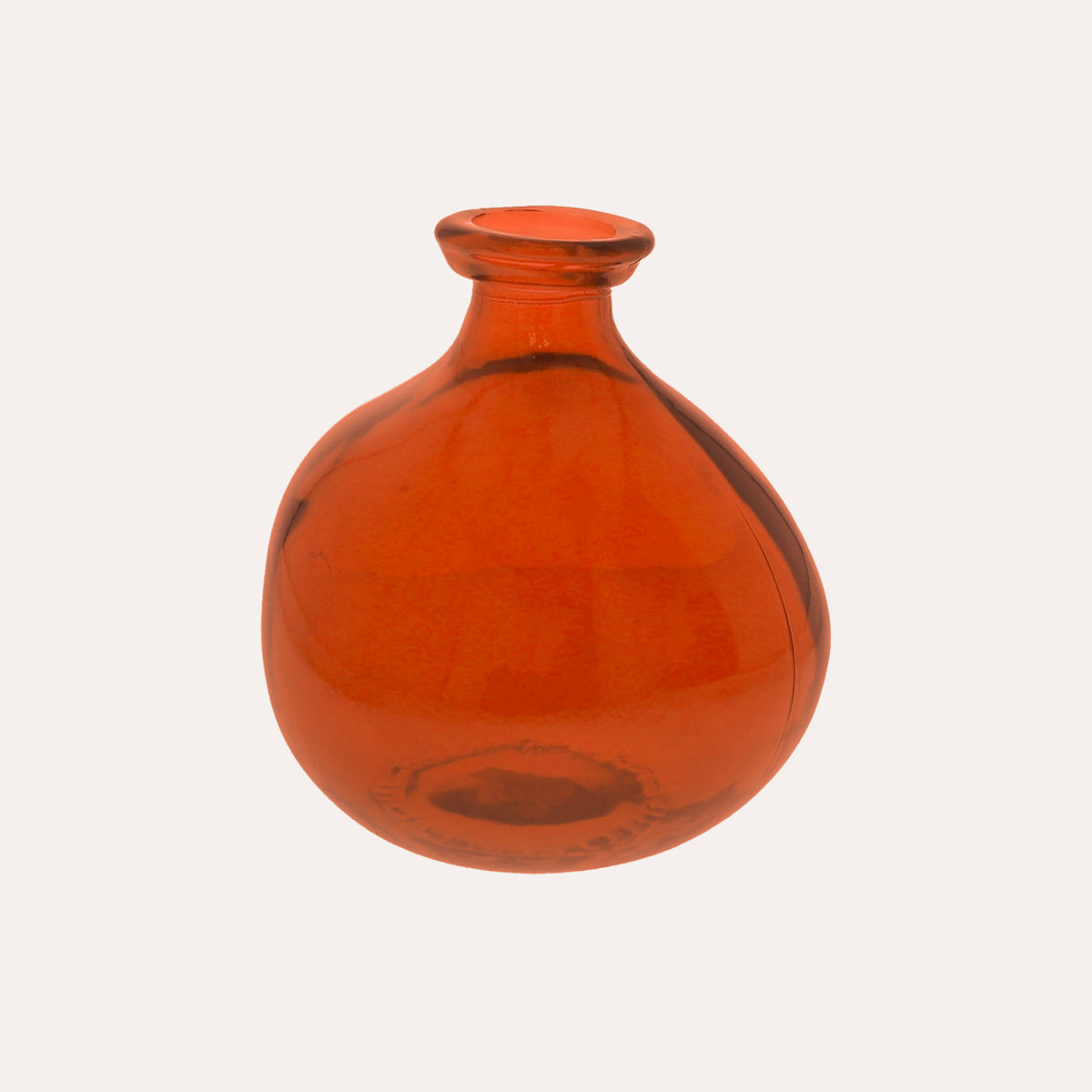 Bol en verre décoratif (18x16cm) - Orange