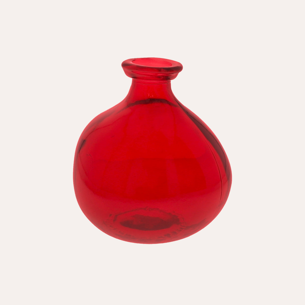 Dekorative Glasschale (18x16cm) - Rot