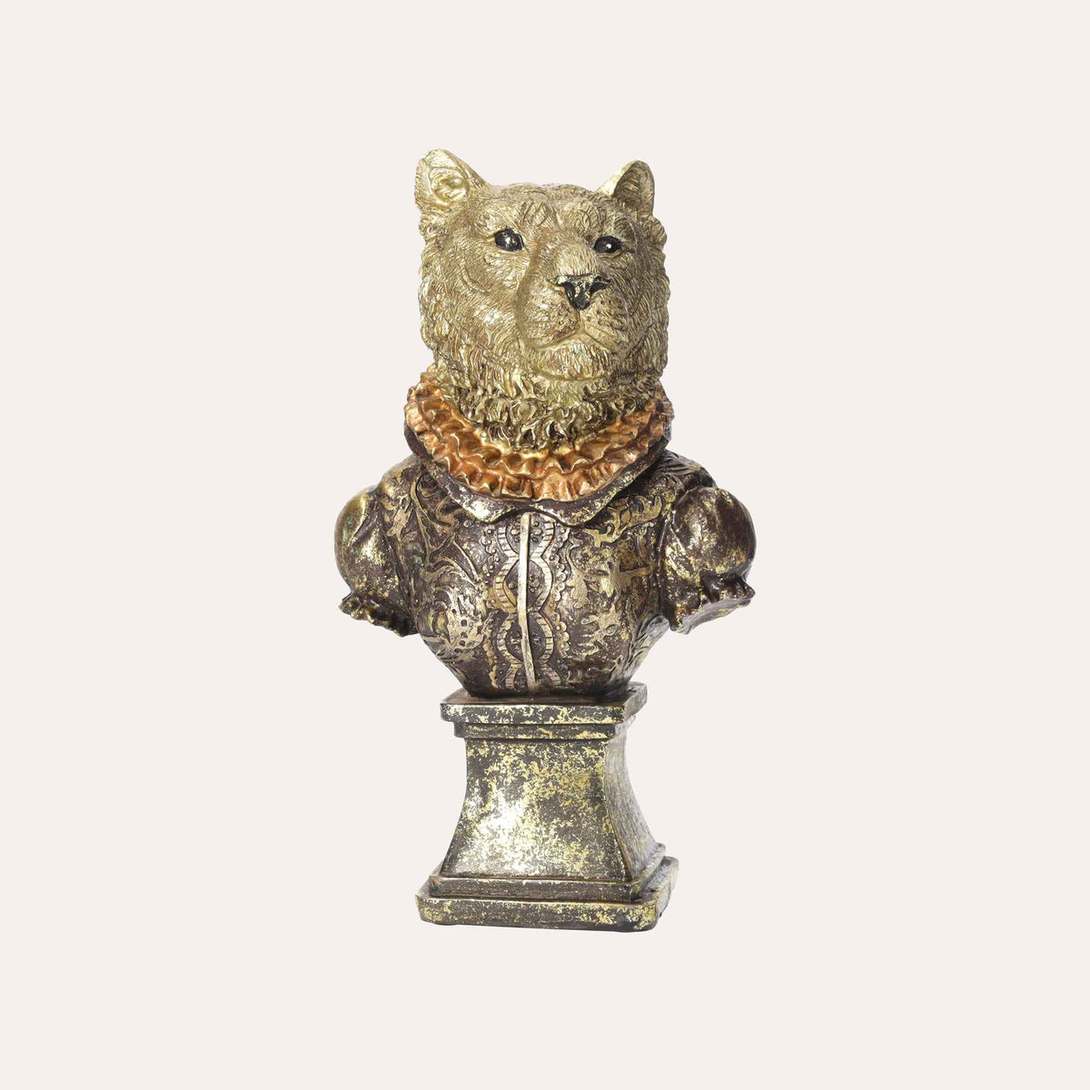 Busto de Lobo en Resina - Escultura Decorativa Realista para Mobiliario de Hogar y Oficina