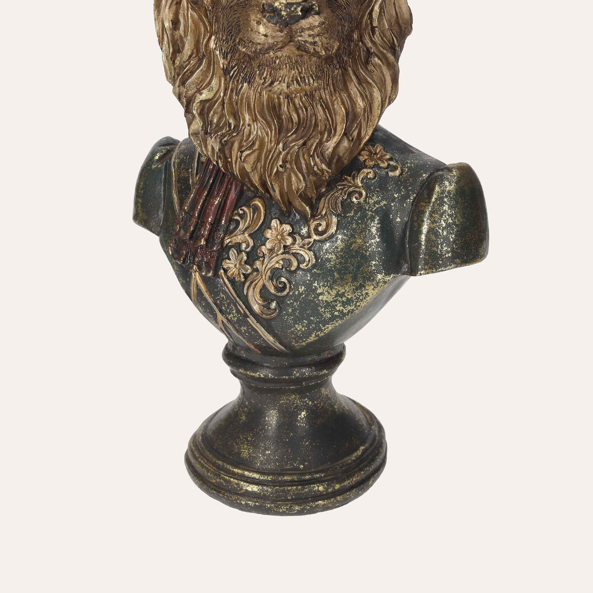 Busto de León en Resina – Decoración Elegante y Realista