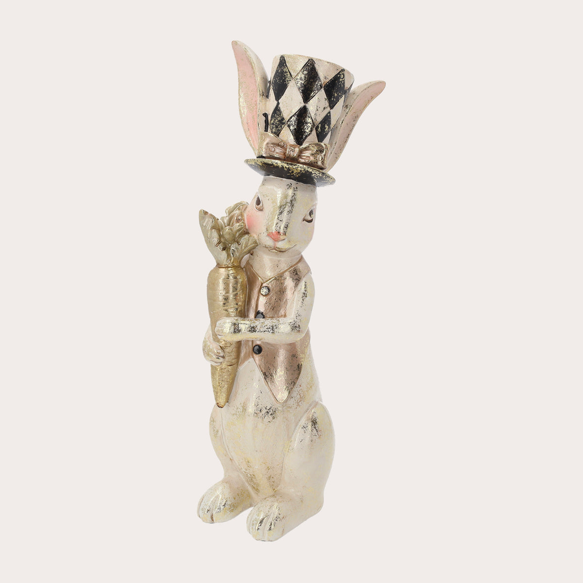 Figurine Lapin en résine avec Carotte H. 38,5 cm