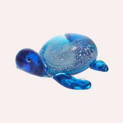Tortuga de Cristal Azul 16x14x7cm
