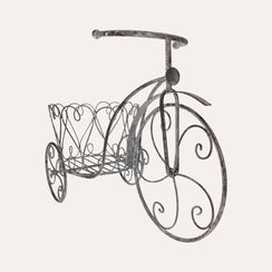 Antique Style Iron Plant Holder Tricycle